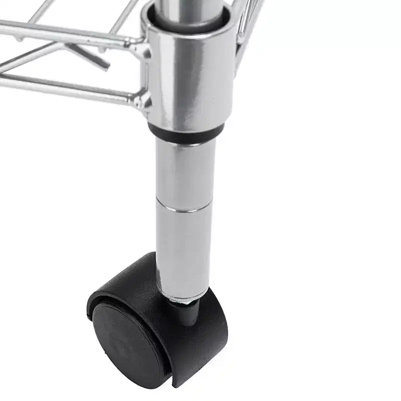 Karl Home Chariot de cuisine réglable à 3 niveaux pour micro-ondes, argent poudré