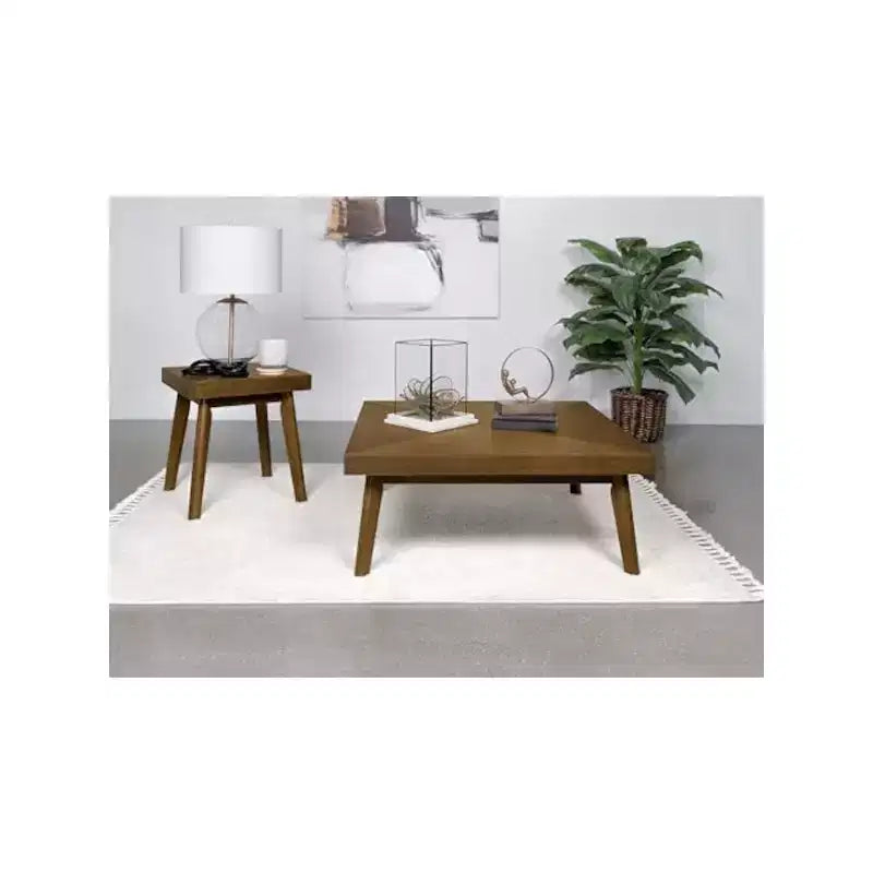 Coaster, Ensemble table basse et table d'appoint carrées 2 pièces Westerly