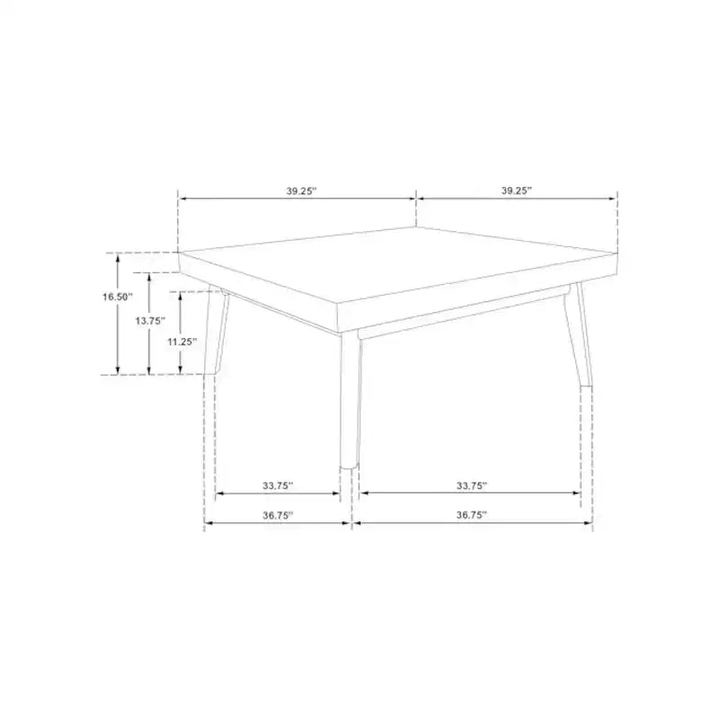 Coaster, Ensemble table basse et table d'appoint carrées 2 pièces Westerly