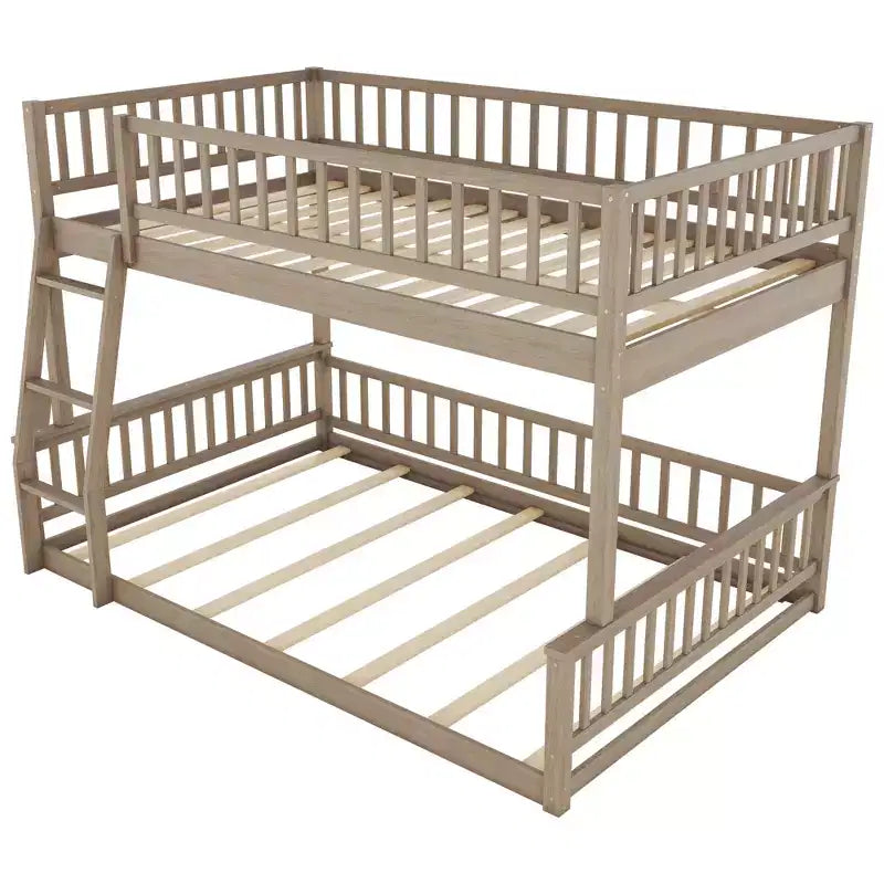 GDFStudio Carol Lit superposé en bois avec barrières de sécurité et échelle, design convertible
