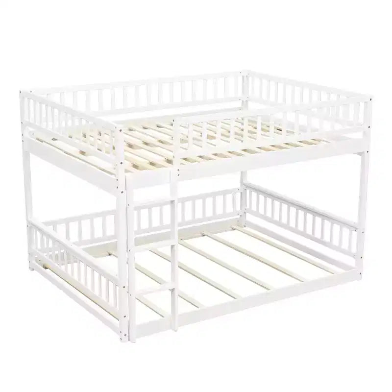 GDFStudio Carol Lit superposé en bois avec barrières de sécurité et échelle, design convertible