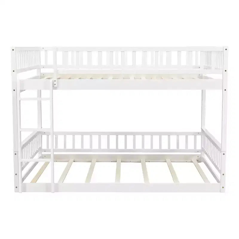 GDFStudio Carol Lit superposé en bois avec barrières de sécurité et échelle, design convertible