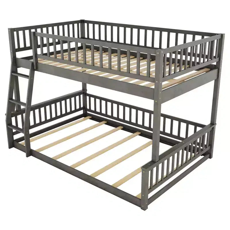 GDFStudio Carol Lit superposé en bois avec barrières de sécurité et échelle, design convertible