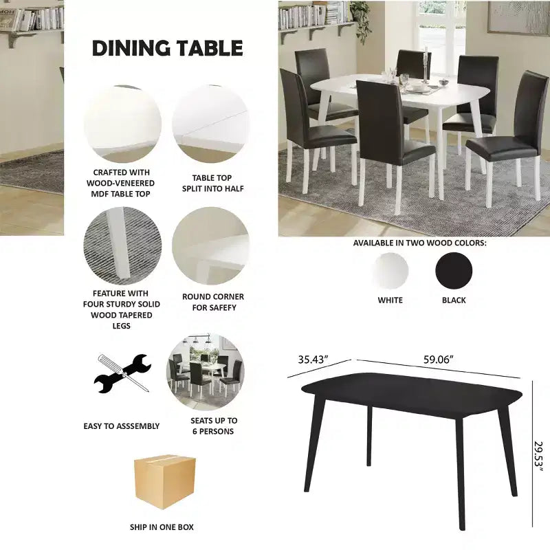 Table à manger ChaletPosh de 150 cm de longueur