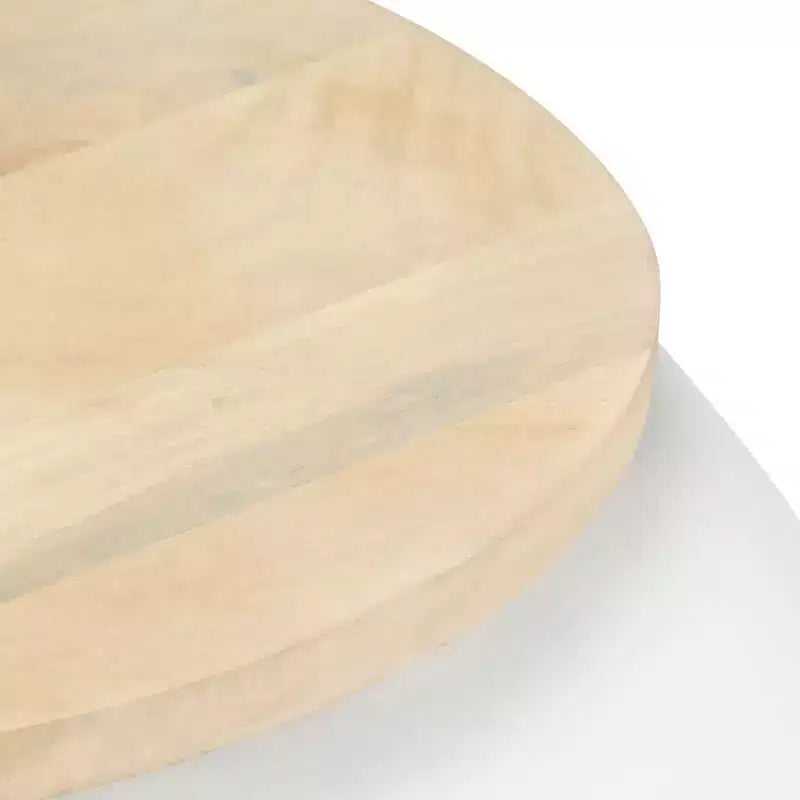 vidaXL Table basse Table d'appoint en forme de bol avec base en acier Bois massif de récupération