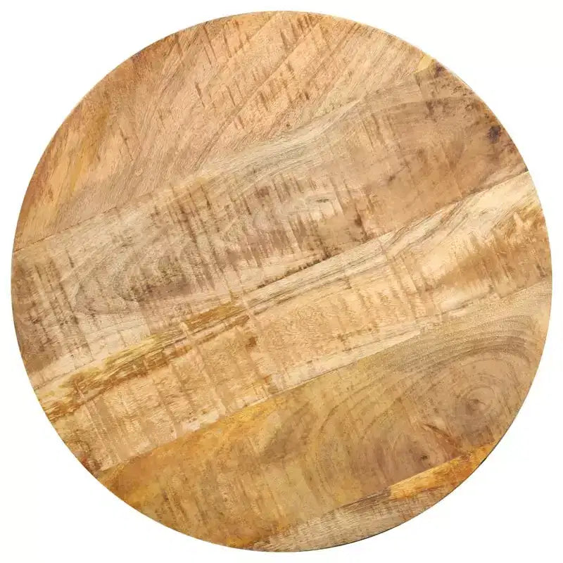 vidaXL Table basse Table d'appoint en forme de bol avec base en acier Bois massif de récupération