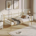 Daybed Twin Size Stylish Headboard and Premium Steel Slat Support, Multifunctional Twin Daybed Trundle Bed Frame for Bedroom, Living Room, Guest Room