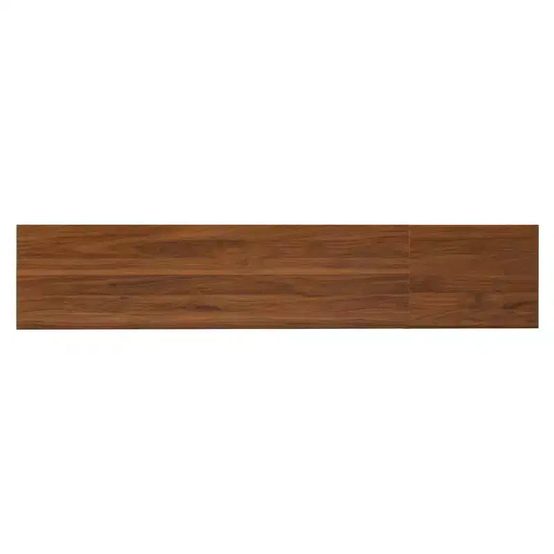 Meuble TV pour téléviseurs jusqu'à 85 pouces, meuble TV console média de style moderne du milieu du siècle avec portes en verre cannelé et 2 tiroirs, Noyer - ModernLuxe