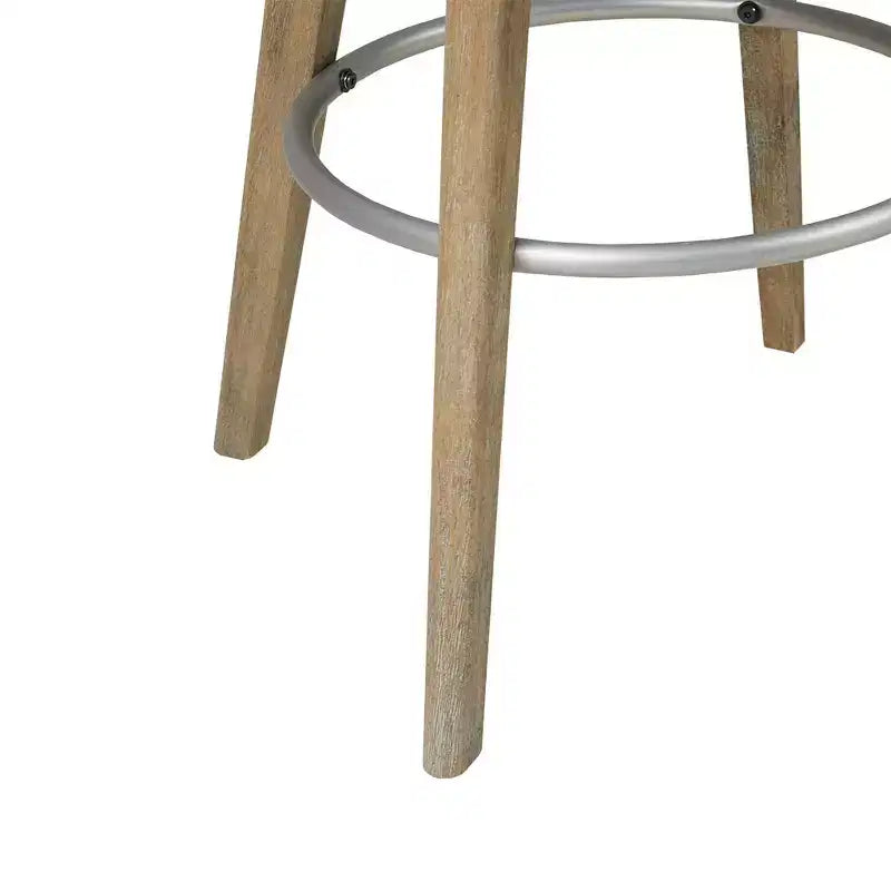 Tabourets de bar pivotants LLS, tabourets de comptoir de cuisine de hauteur moderne avec cadre en bois et rembourrage pour salle à manger