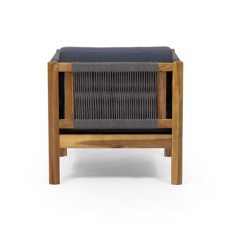 TUYOHW Ensemble Fauteuil d'extérieur/Causeuse de style bohème avec table basse, lot de 1/2, fauteuil de salon de jardin pour véranda, jardin et cour arrière, capacité de 180 kg
