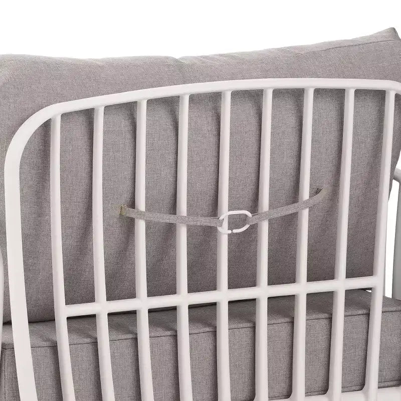 TUYOHW Lot de 1/2 chaises d'appoint de patio minimalistes, chaises de club en plastique résistantes aux UV, sièges de coussin épais imperméables pour le jardin, capacité de 180 kg