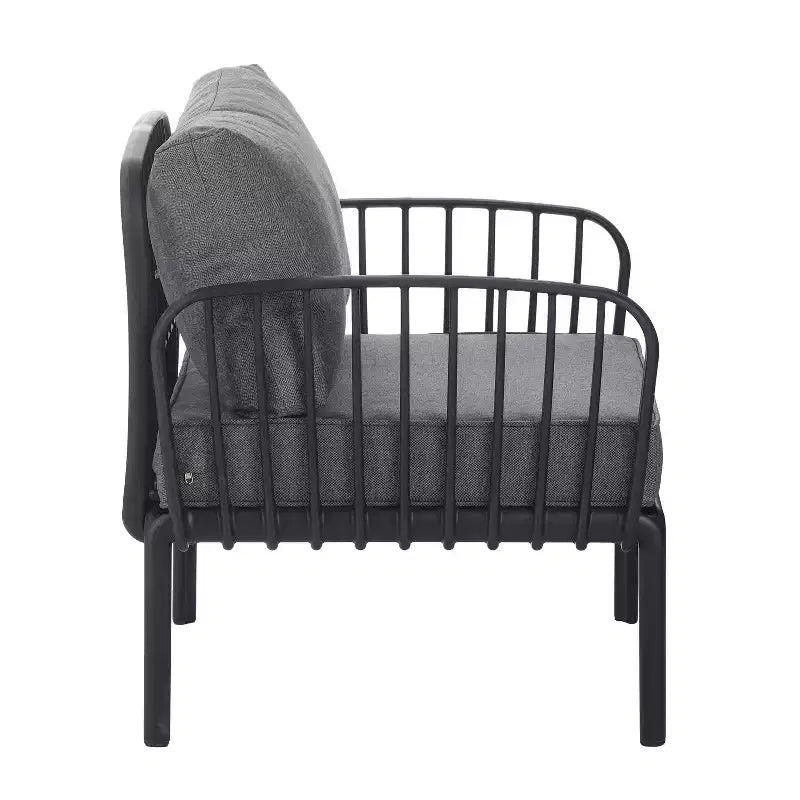 TUYOHW Lot de 1/2 chaises d'appoint de patio minimalistes, chaises de club en plastique résistantes aux UV, sièges de coussin épais imperméables pour le jardin, capacité de 180 kg
