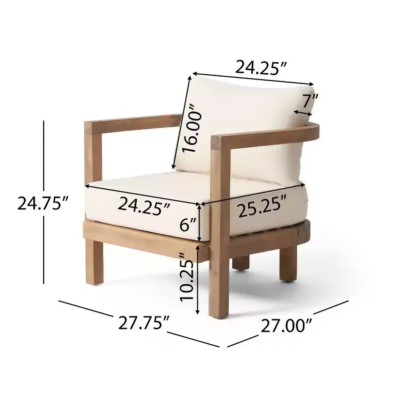 Fauteuils d'appoint TUYOHW style bohème pour patio, lot de 1 ou 2, sièges de conversation d'extérieur en acacia pour porche, jardin et arrière-cour, capacité de 180 kg