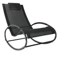 TUYOHW Patio Pool Lounger,Set of 1,Outdoor Rocking Chair with Breathable Mesh Seat,Sun Bathing Chair Chaise Lounge for Pool,Beach,Porch & Backyard