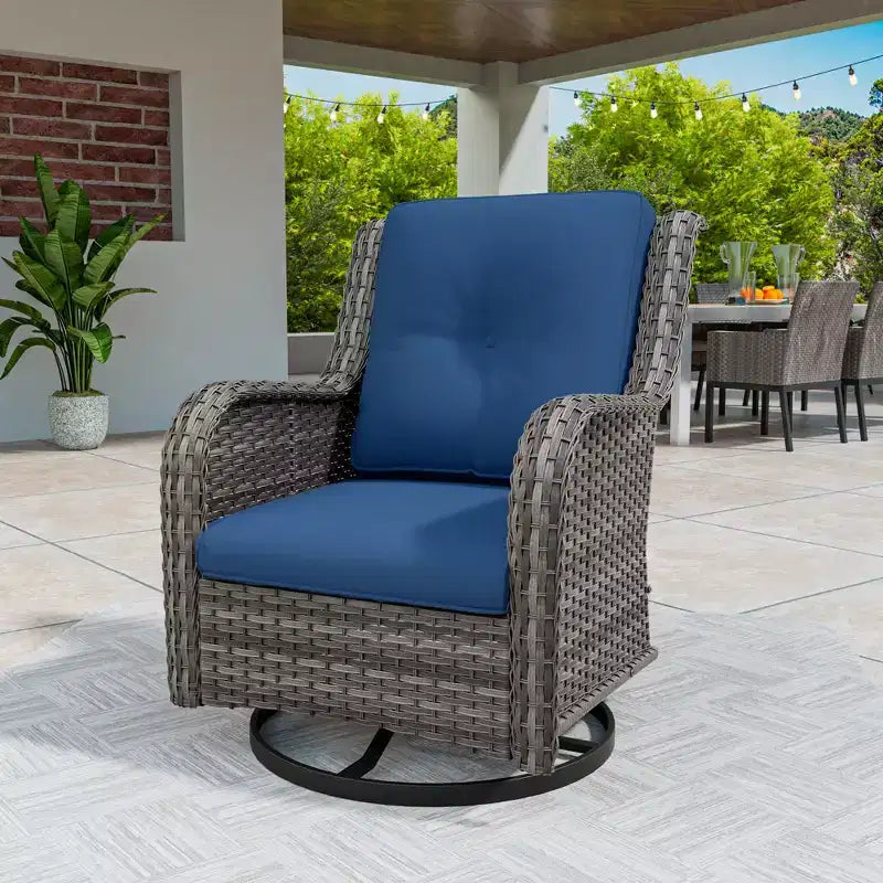 Chaise de patio pivotante et à bascule d'extérieur UPTIOT