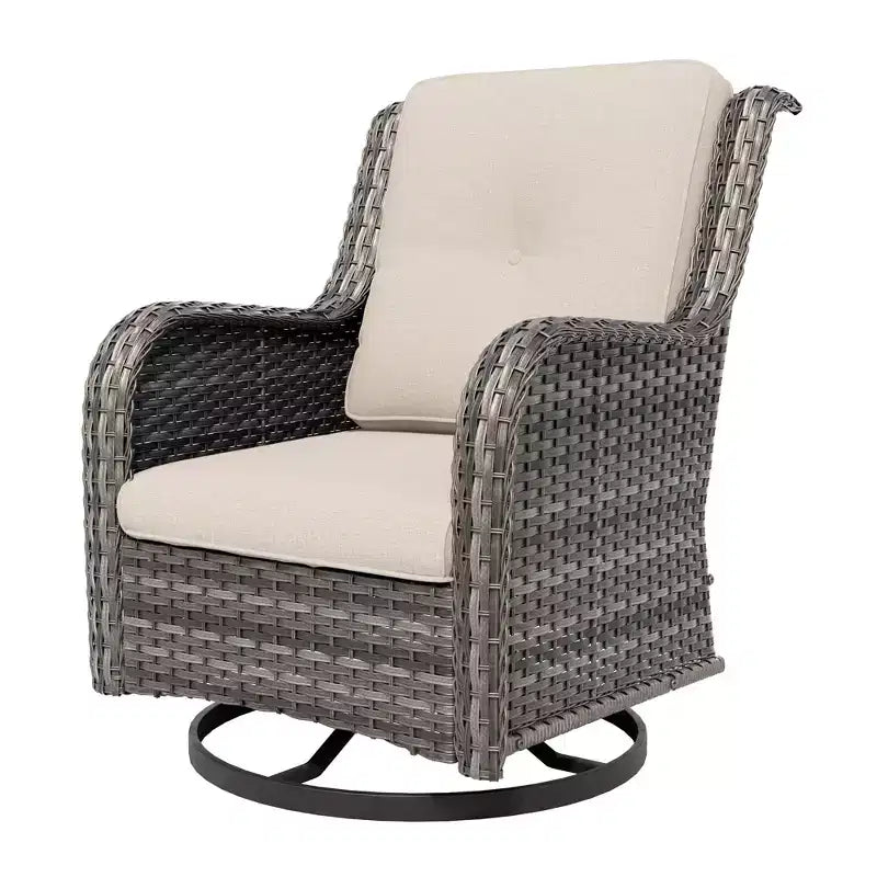 Chaise de patio pivotante et à bascule d'extérieur UPTIOT