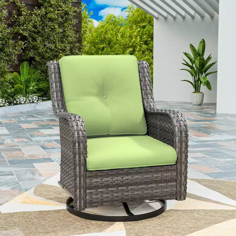 Chaise de patio pivotante et à bascule d'extérieur UPTIOT