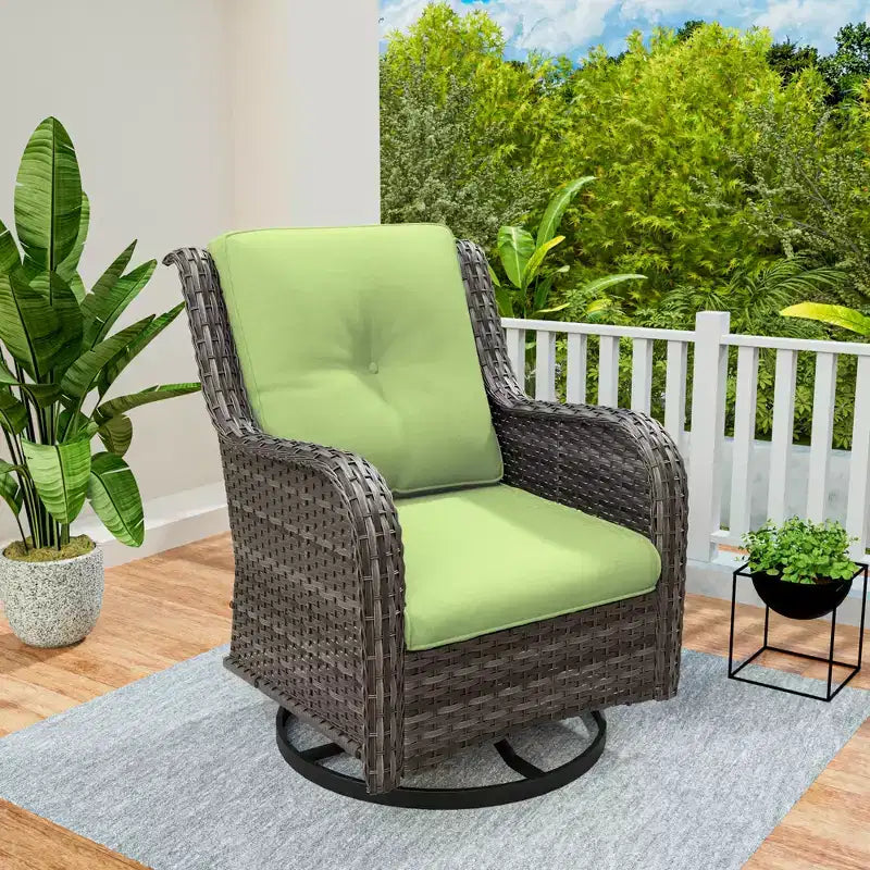Chaise de patio pivotante et à bascule d'extérieur UPTIOT