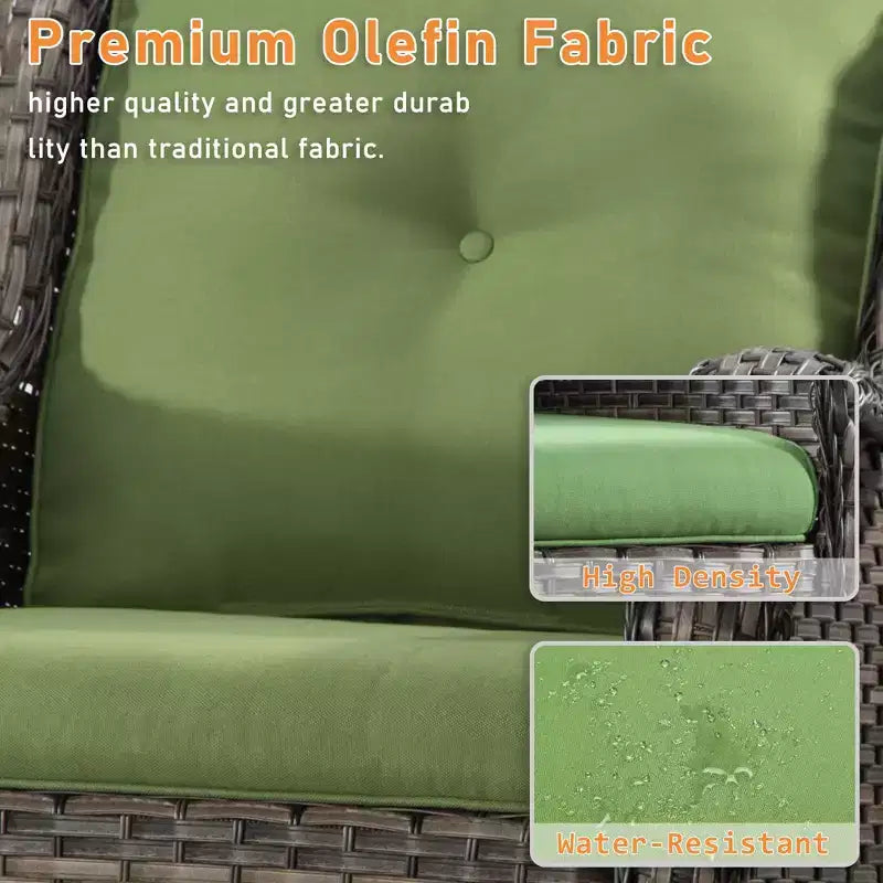 Chaise de patio pivotante et à bascule d'extérieur UPTIOT