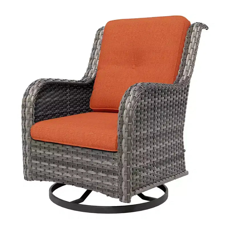 Chaise de patio pivotante et à bascule d'extérieur UPTIOT