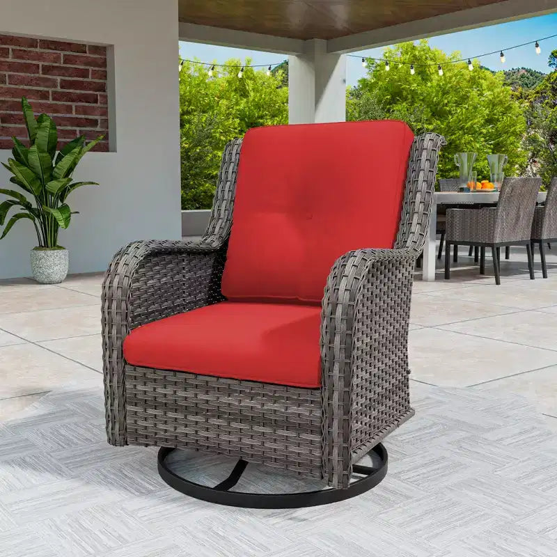 Chaise de patio pivotante et à bascule d'extérieur UPTIOT
