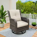 UPTIOT Outdoor Swivel Rocker Patio Chair