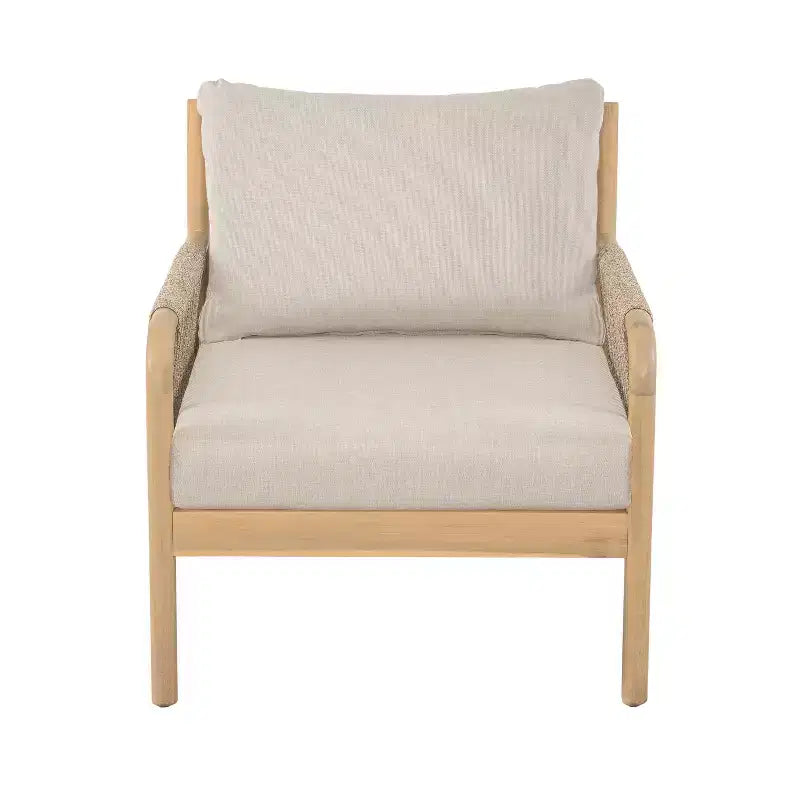 Christopher Knight Home Casper Fauteuil de jardin en bois d'acacia et corde tressée