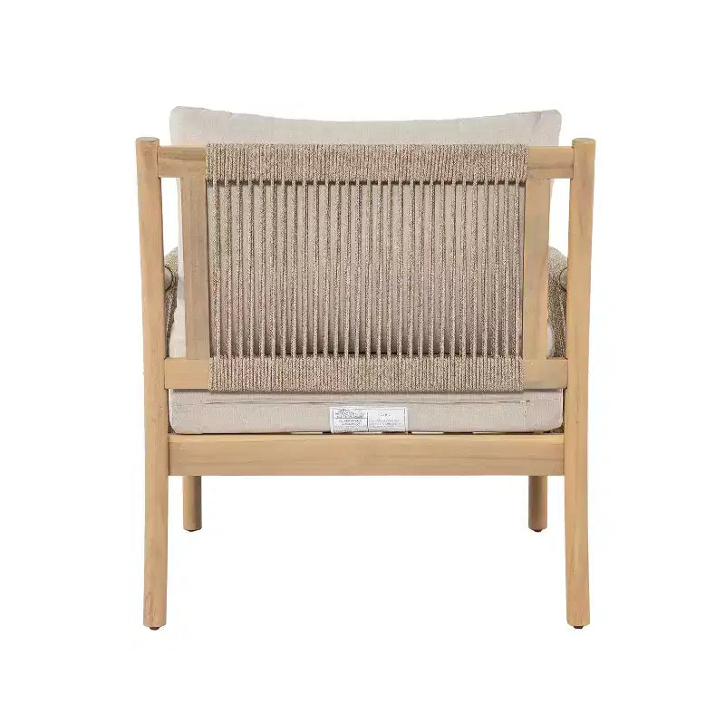 Christopher Knight Home Casper Fauteuil de jardin en bois d'acacia et corde tressée