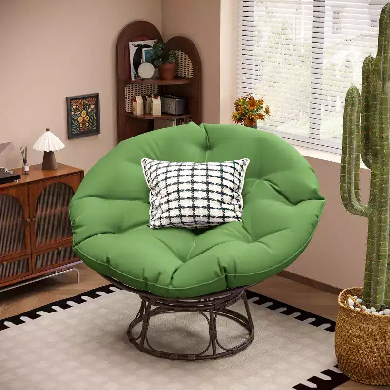 Fauteuil de patio Papasan avec coussins
