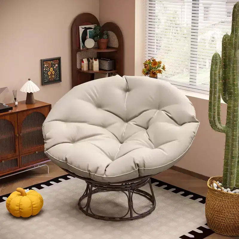 Fauteuil de patio Papasan avec coussins