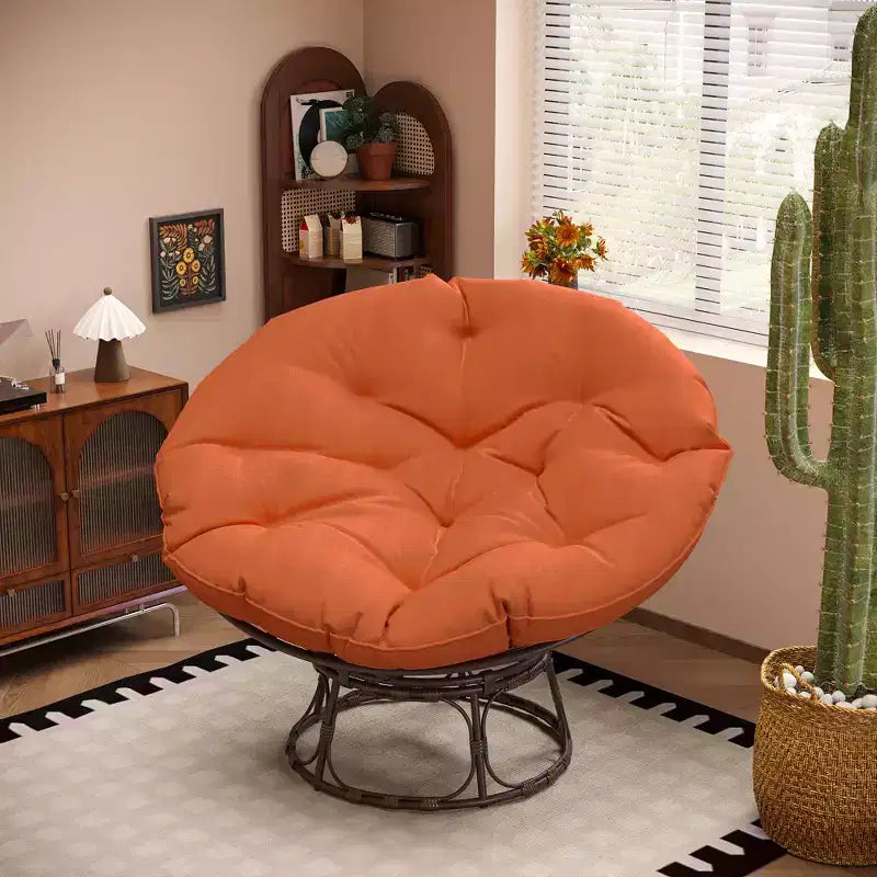 Fauteuil de patio Papasan avec coussins