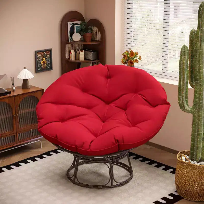 Fauteuil de patio Papasan avec coussins