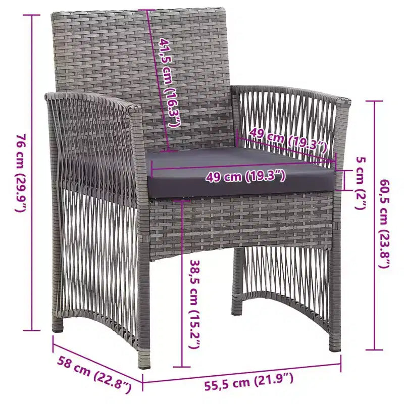 vidaXL Chaise de jardin, Chaises