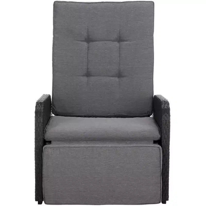 Millman Recliner Chair Indoor/Outdoor - PAT6906 - Black/Grey - Safavieh