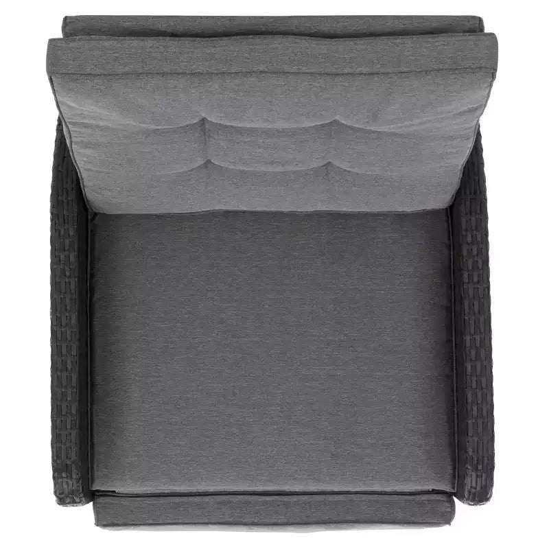 Fauteuil inclinable Millman Intérieur/Extérieur - PAT6906 - Noir/Gris - Safavieh