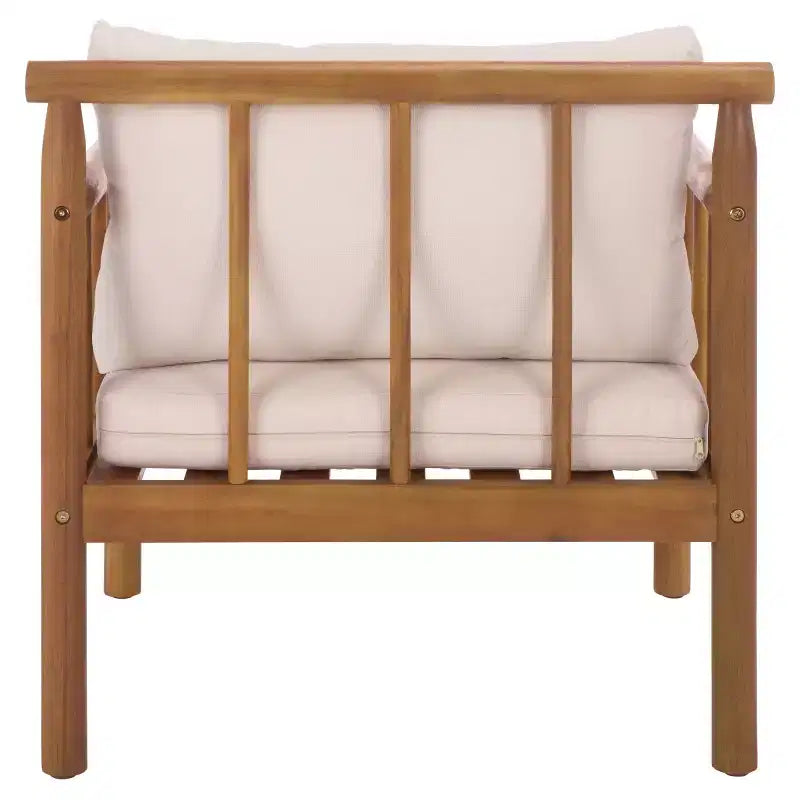 Chaise Cardori d'intérieur/extérieur (Lot de 2) - PAT6807 - Marron Teck/Crème - Safavieh
