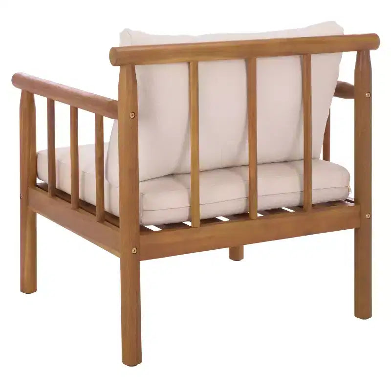 Chaise Cardori d'intérieur/extérieur (Lot de 2) - PAT6807 - Marron Teck/Crème - Safavieh