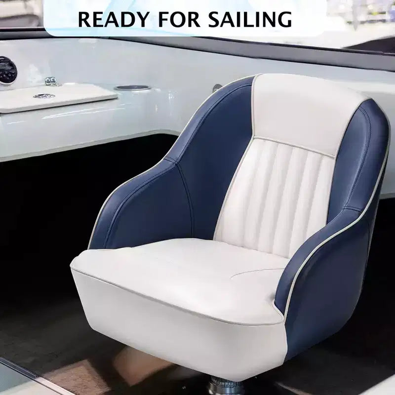 Fauteuil de capitaine de ponton – Siège baquet ergonomique avec rembourrage en mousse à compression et cadre en plastique moulé durable