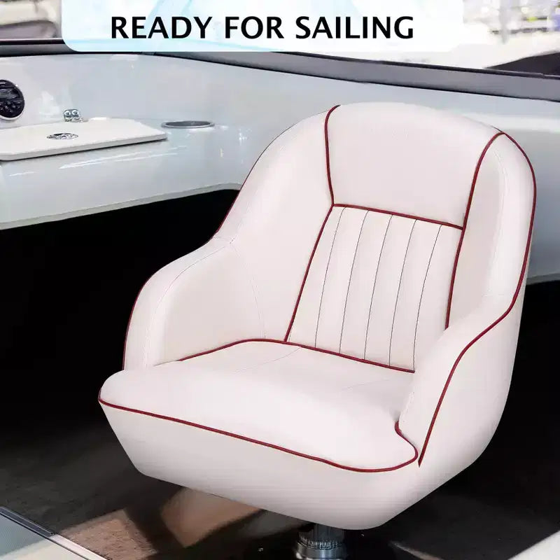 Fauteuil de capitaine de ponton – Siège baquet ergonomique avec rembourrage en mousse à compression et cadre en plastique moulé durable