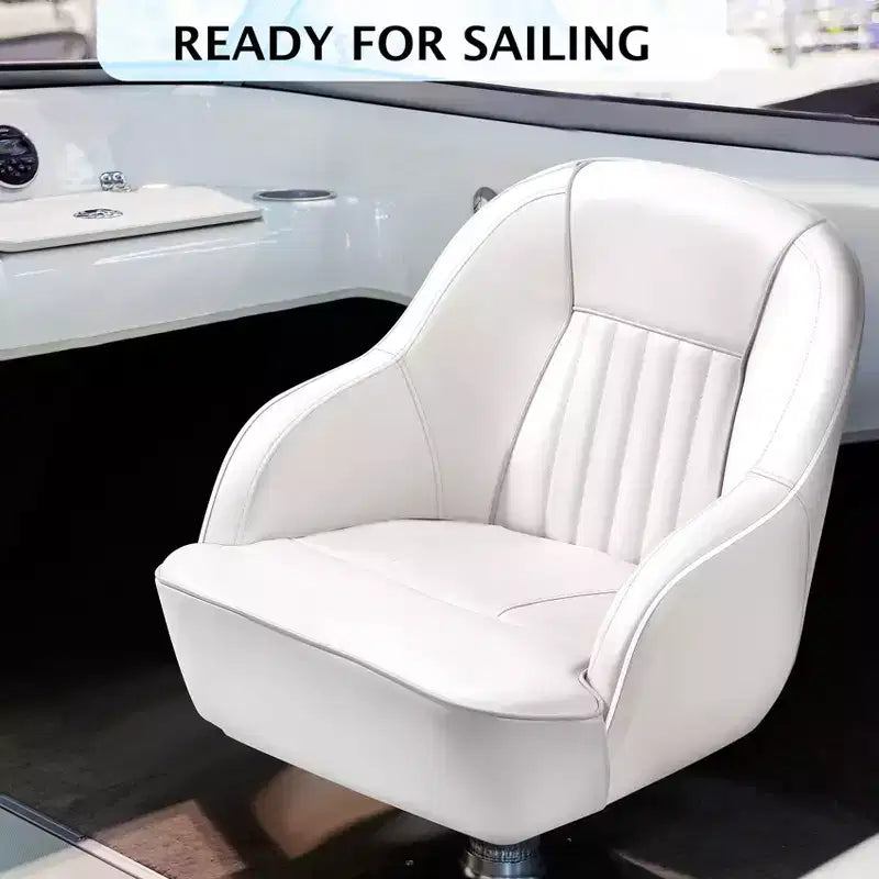 Fauteuil de capitaine de ponton – Siège baquet ergonomique avec rembourrage en mousse à compression et cadre en plastique moulé durable