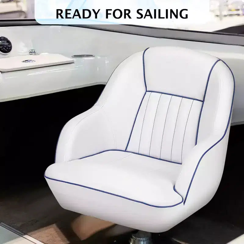 Fauteuil de capitaine de ponton – Siège baquet ergonomique avec rembourrage en mousse à compression et cadre en plastique moulé durable