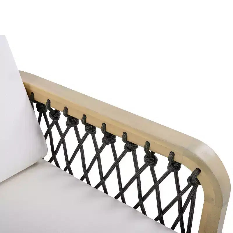 Christopher Knight Home Momo Fauteuil club moderne d'extérieur en bois d'acacia et corde tressée