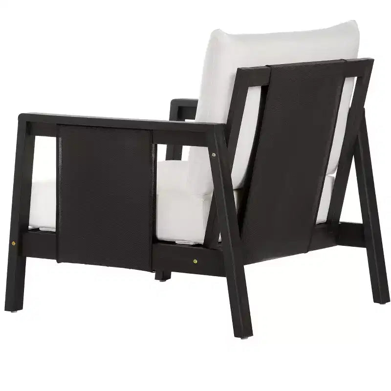 Christopher Knight Home Bernice — Lot de 2 fauteuils de jardin modernes en bois d'acacia avec coussins épais