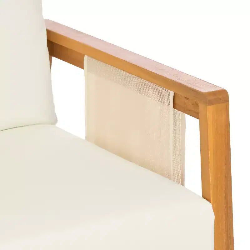 Christopher Knight Home Bernice — Lot de 2 fauteuils de jardin modernes en bois d'acacia avec coussins épais