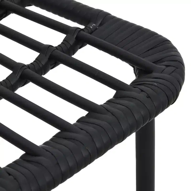 vidaXL Chaises de patio 2 pcs Chaises de salle à manger modernes pour balcon extérieur en polyrotin