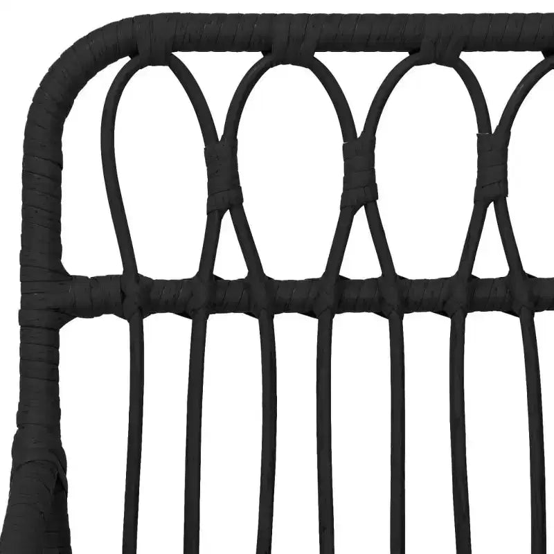 vidaXL Chaises de jardin avec accoudoirs en résine tressée, 2 pcs
