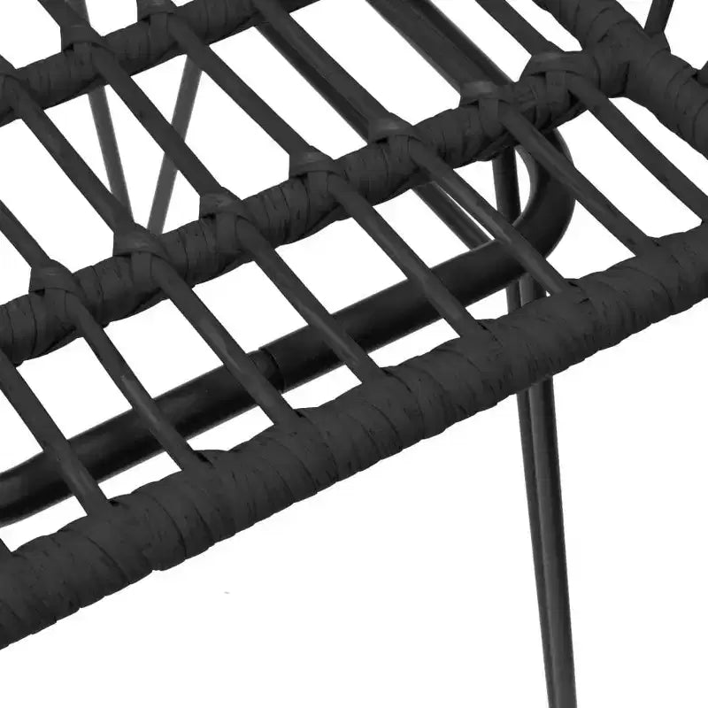 vidaXL Chaises de jardin avec accoudoirs en résine tressée, 2 pcs