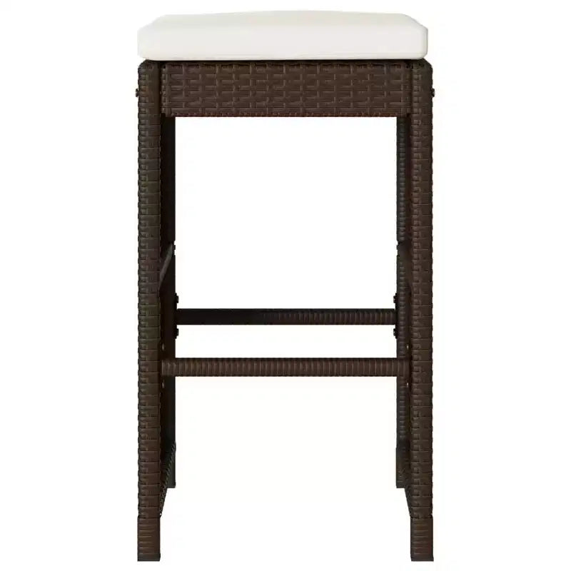 vidaXL Tabourets de bar de jardin en résine tressée 6 pcs Standard