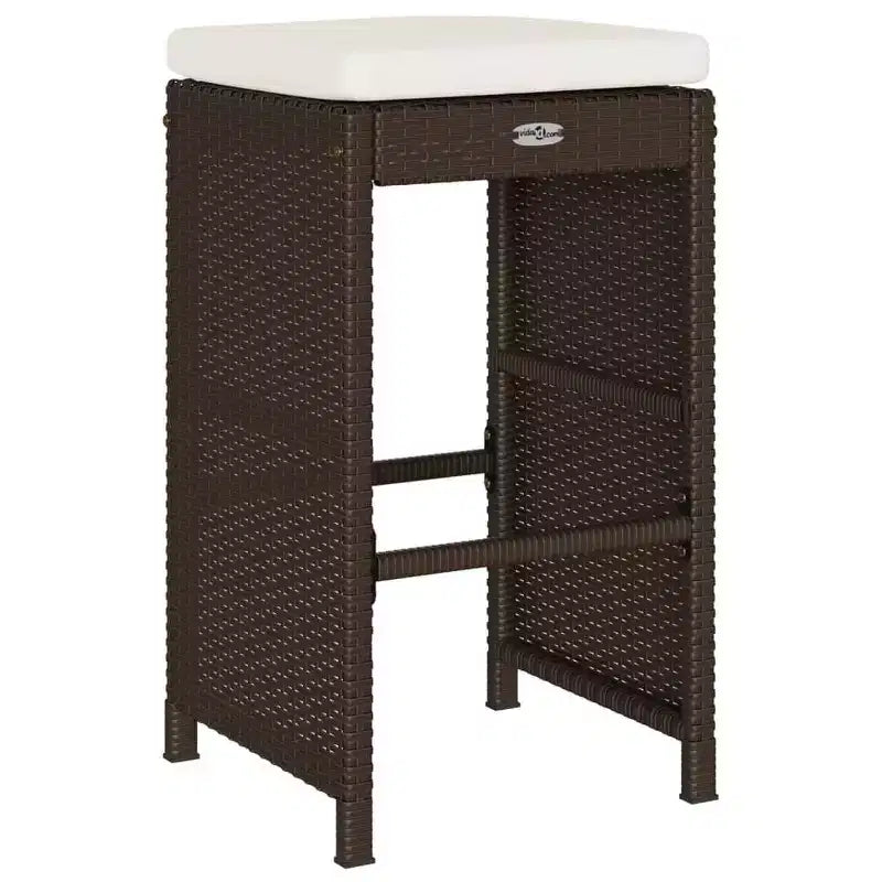 vidaXL Tabourets de bar de jardin en résine tressée 6 pcs Standard