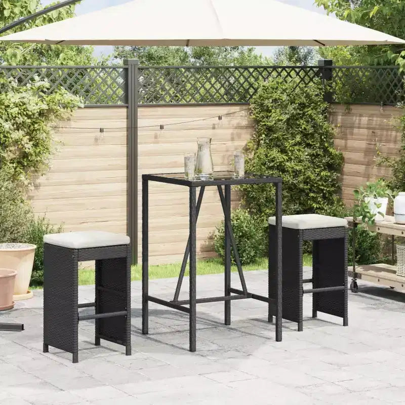 vidaXL Tabourets de bar de jardin en résine tressée 6 pcs Standard